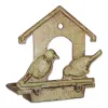 Wall Mounted Cast Iron Bird Feeder - Durable Outdoor Bird Feeding Station