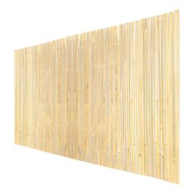 Natural Bamboo Fence Privacy Screen, Eco-Friendly Privacy Bamboo Slat Fence, 6 ft H x 13 ft L Decorative Bamboo Screen Panel, for Garden, Backyar