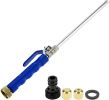 High Pressure Power Washer Wand, Water Hose Nozzle with 2 Spray Tips, Adjustable Watering Sprayer Cleaning Tool