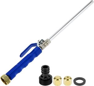 High Pressure Power Washer Wand, Water Hose Nozzle with 2 Spray Tips, Adjustable Watering Sprayer Cleaning Tool