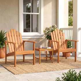 Stackable Adirondack Chair Set of 2 with Side Table