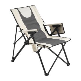 Folding Camping Chair, 3 Reclining Positions, Outdoor High Back Camping Chair, 260lbs Weight Capacity