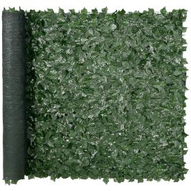 Ivy Privacy Fence, 59 x 98 in Artificial Green Wall Screen, Greenery Ivy Fence with Mesh Cloth Backing and Strengthened Joint
