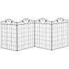 Garden Fence, 4 Pack, 44 in(H) x 12 ft(L) Folding Garden Fence Border, No Dig Ground Stake Metal Fence Panels for Outdoor Patio Yard Landscape