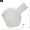 WHITE ABSTRACT VASE