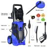 3000 PSI Electric High Pressure Washer with 5 Nozzles and Hose Reel